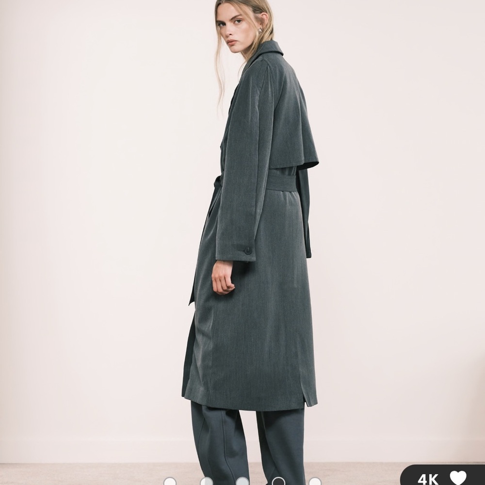 ASOD Gray Trench Coat sz 4
